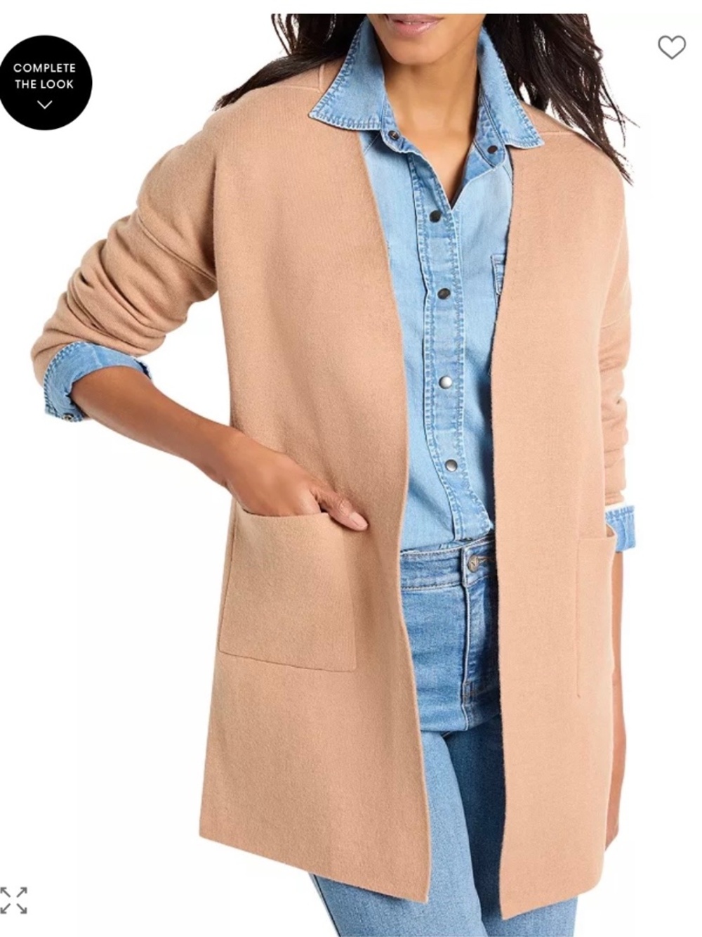 Nic+Zoe Reversible Knit Cardigan